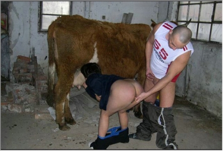 Толстая шлюшка посасывает корове буфера и ебется с приятелем порнозоо картинки порнухи