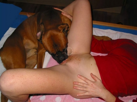Девка с парнем устроили секс с собакой и балдеют от ебли с животным-порно фото зоо